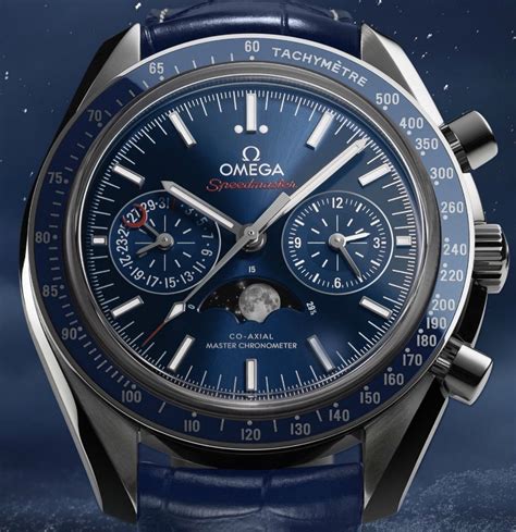 moon phase watch omega